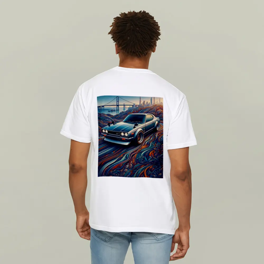 Nissan Skyline GT Tokyo Skyline Abstract Art – T-Shirts