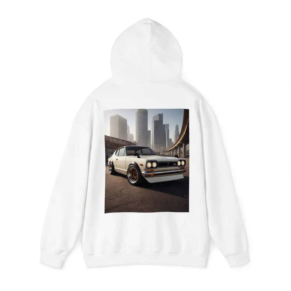 Nissan Skyline GT-R White City Streets – Hoodies