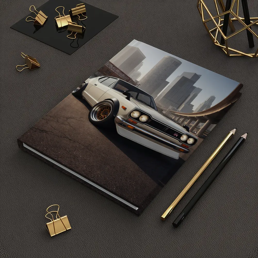 Nissan Skyline GT-R White City Streets – Notebooks