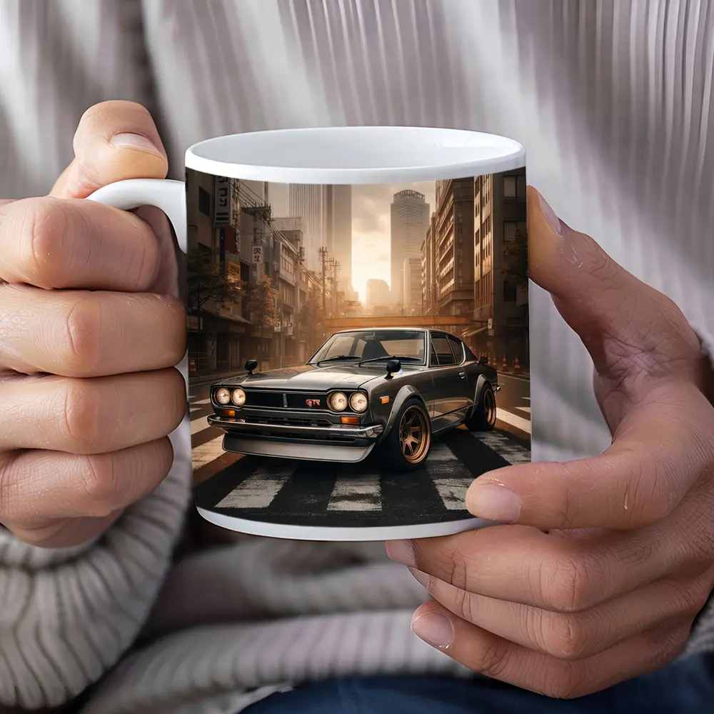 Nissan Skyline GTR Classic Japanese City Street – Mugs