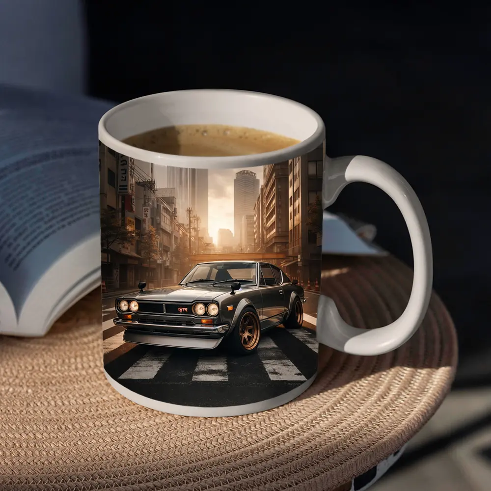 Nissan Skyline GTR Classic Japanese City Street – Mugs