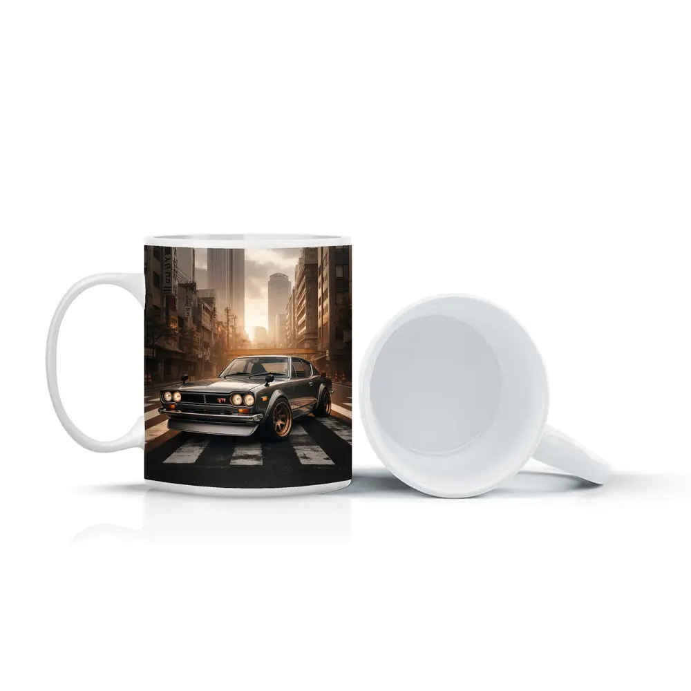Nissan Skyline GTR Classic Japanese City Street – Mugs