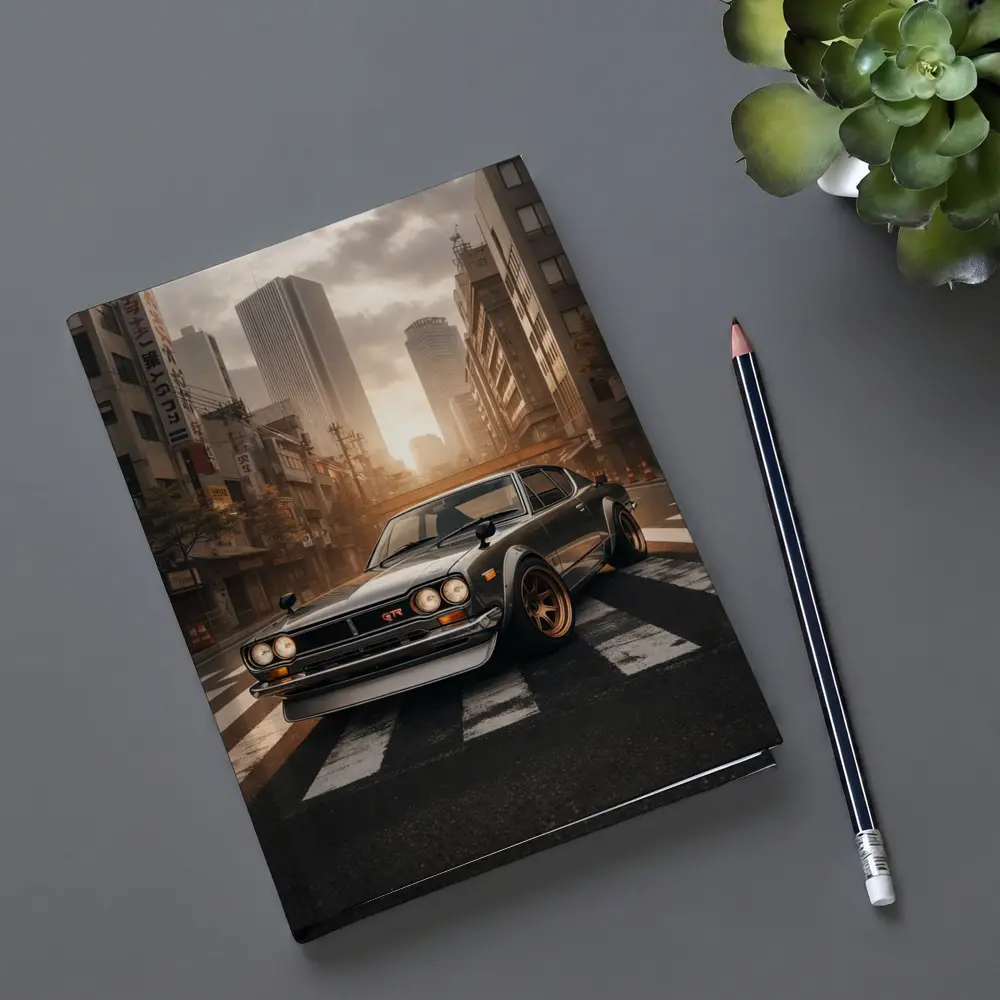 Nissan Skyline GTR Classic Japanese City Street – Notebooks