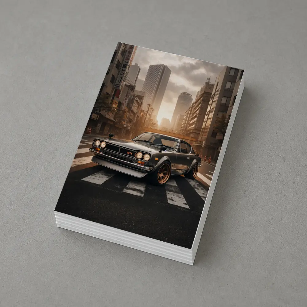 Nissan Skyline GTR Classic Japanese City Street – Postcards
