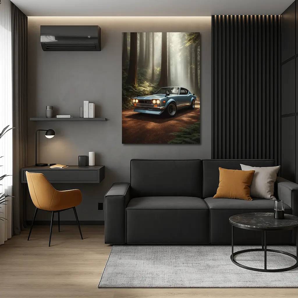 Nissan Skyline GT-R Classic Forest Setting – Wall Art