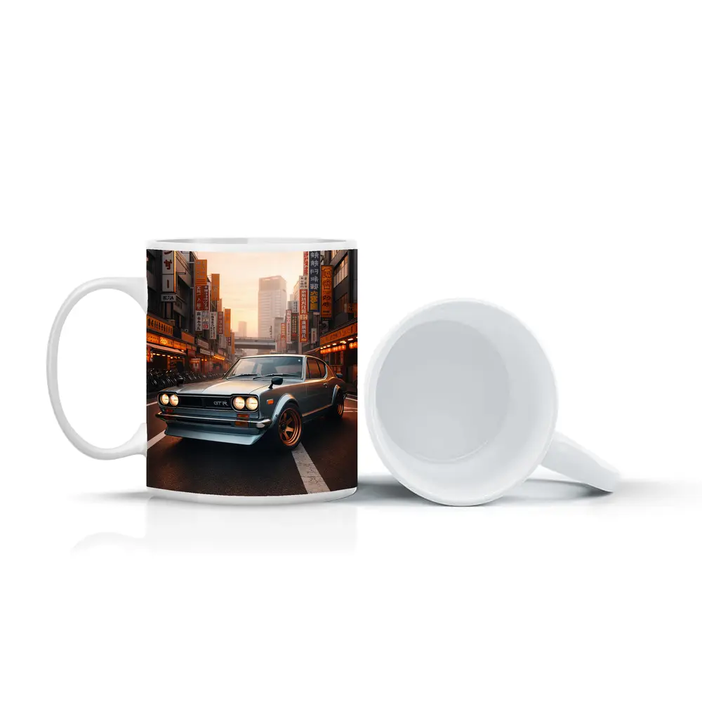 Nissan Skyline GTR Classic Japanese City Street – Mugs
