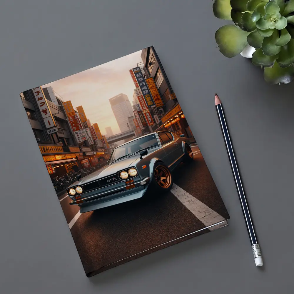 Nissan Skyline GTR Classic Japanese City Street – Notebooks