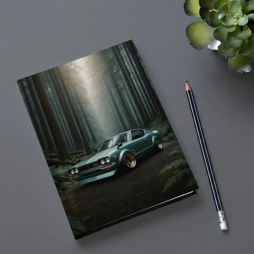 Nissan Skyline GTR Classic Car Forest – Notebooks