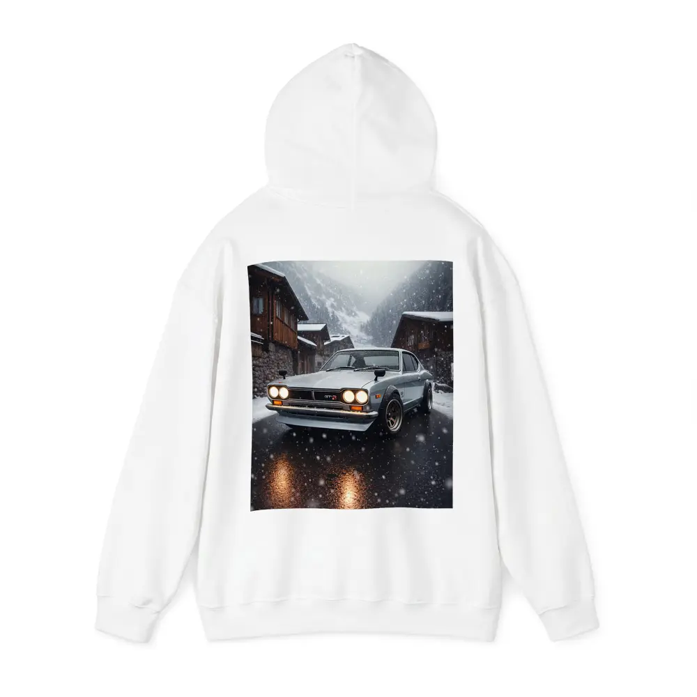 Nissan Skyline GT-R in Winter Snowfall – Hoodies