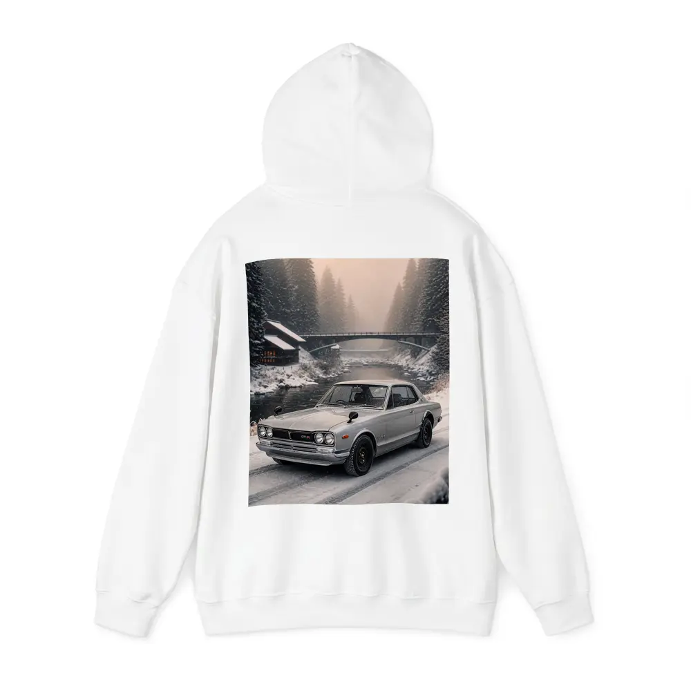 Nissan Skyline GT-R Classic Winter Snow Scene – Hoodies