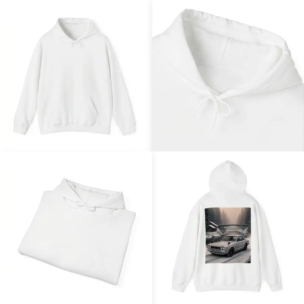 Nissan Skyline GT-R Classic Winter Snow Scene – Hoodies