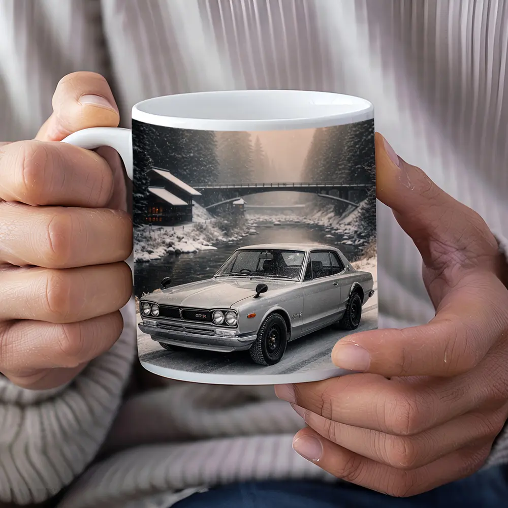 Nissan Skyline GT-R Classic Winter Snow Scene – Mugs
