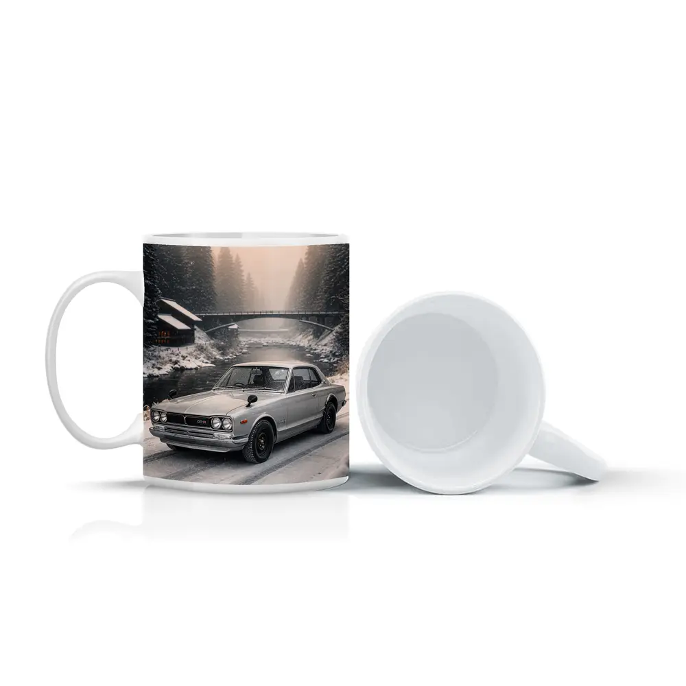 Nissan Skyline GT-R Classic Winter Snow Scene – Mugs