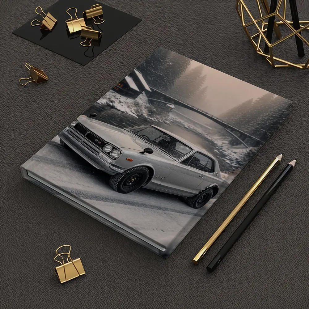 Nissan Skyline GT-R Classic Winter Snow Scene – Notebooks