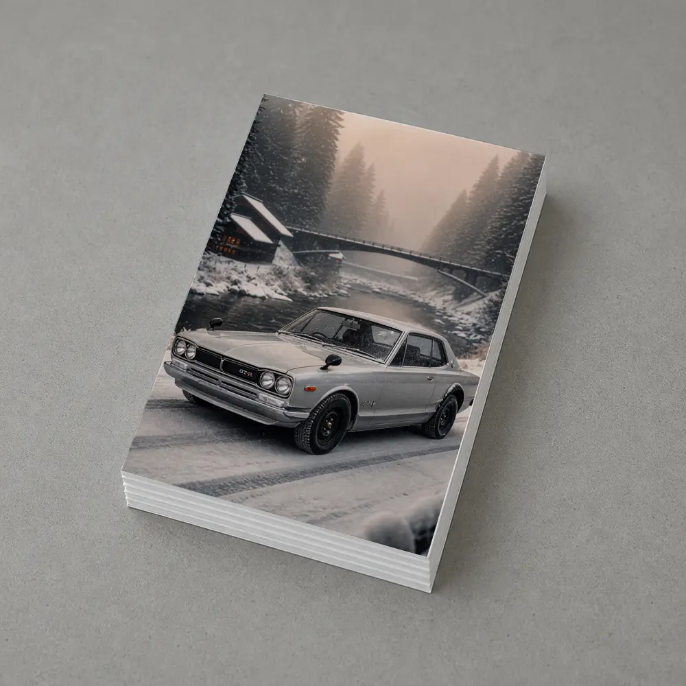 Nissan Skyline GT-R Classic Winter Snow Scene – Postcards