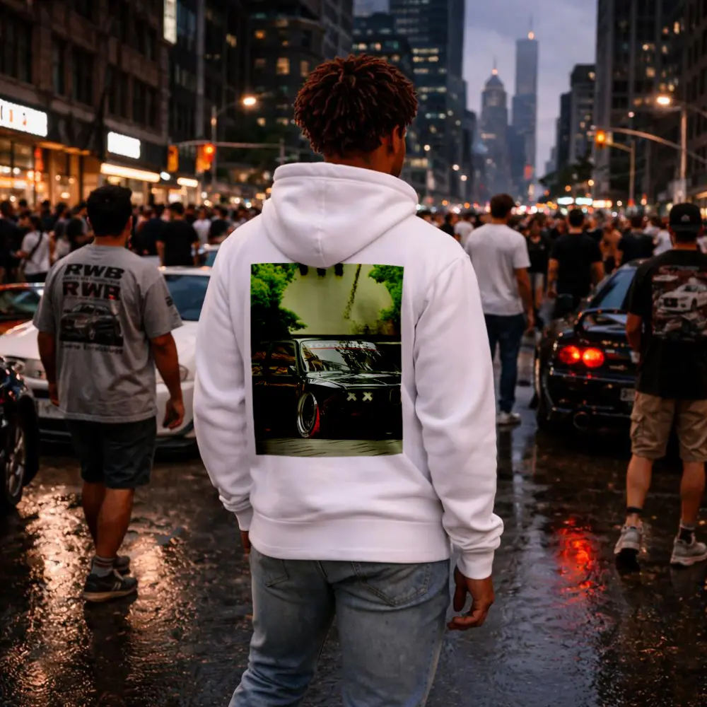 BMW M3 E30 Black Slammed Street Build – Hoodies