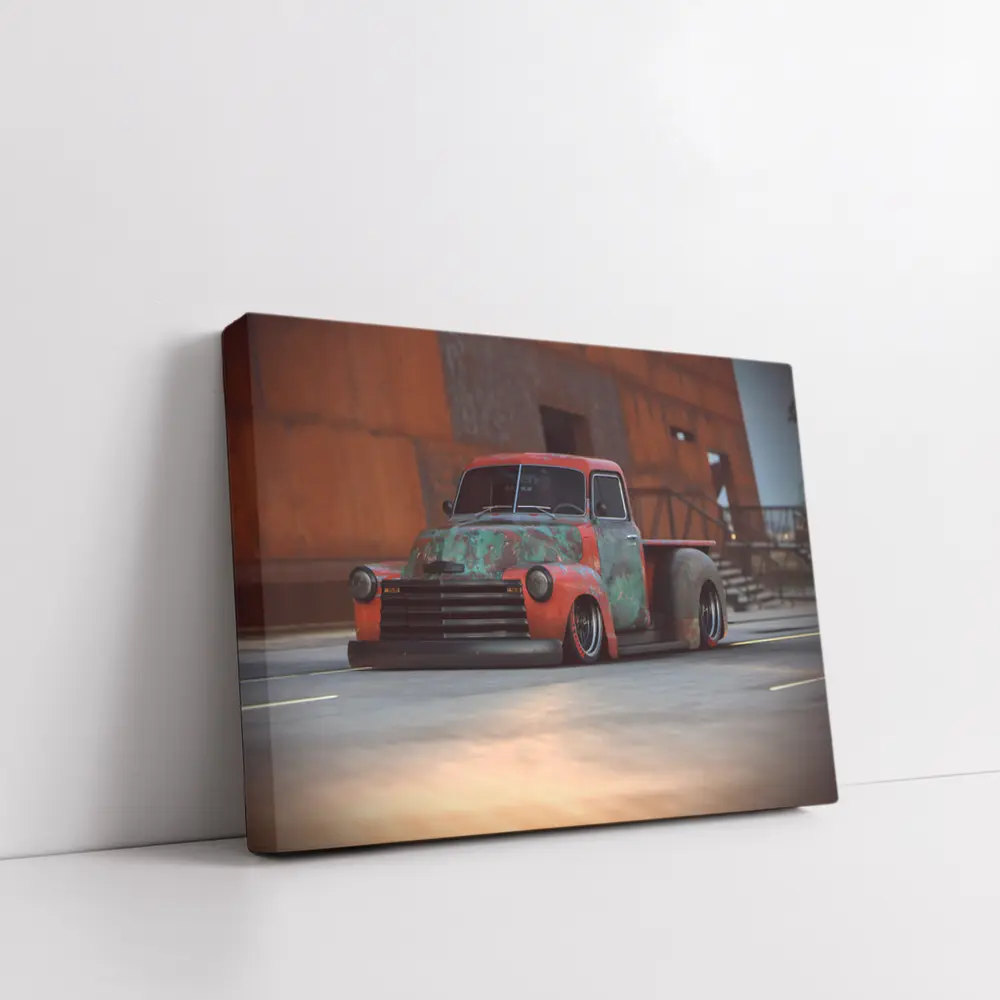 Chevrolet Pickup Rat Rod Slammed Street – Wall Art