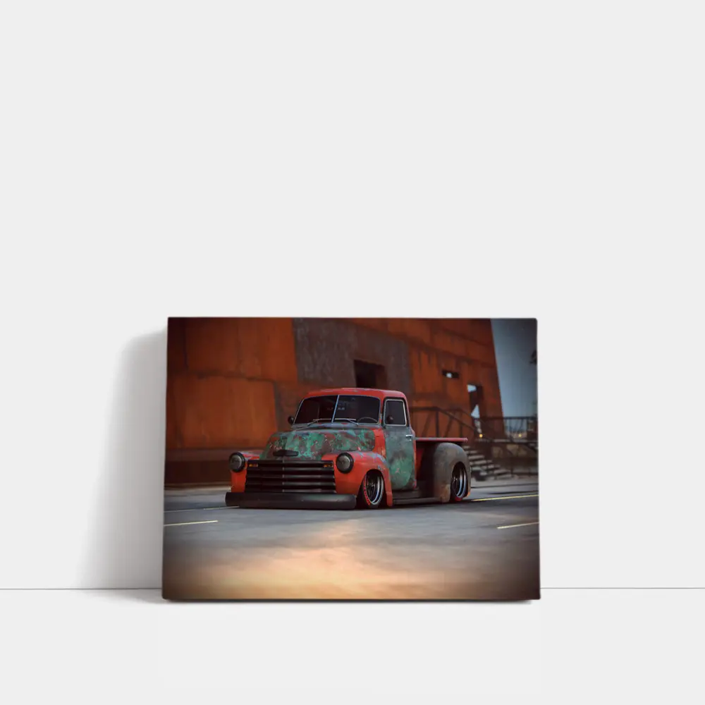 Chevrolet Pickup Rat Rod Slammed Street – Wall Art