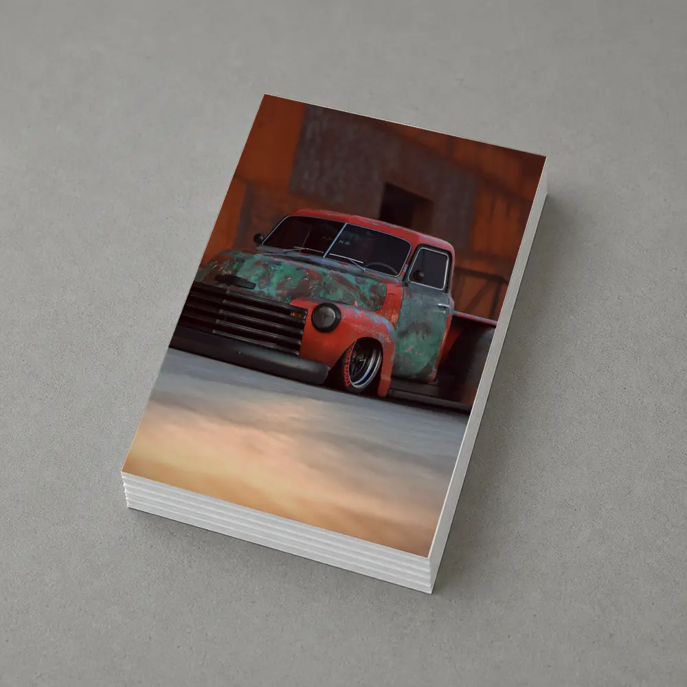 Chevrolet Pickup Rat Rod Slammed Street – Postcards