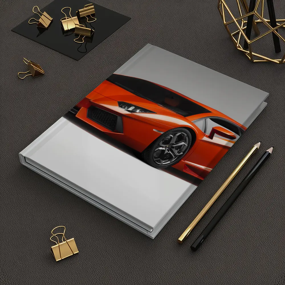Lamborghini Aventador Orange Supercar Studio Shot – Notebooks
