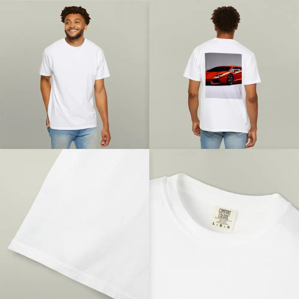 Lamborghini Aventador Orange Supercar Studio Shot – T-Shirts