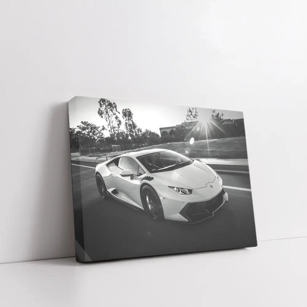 Lamborghini Huracan Racing on Open Road – Wall Art