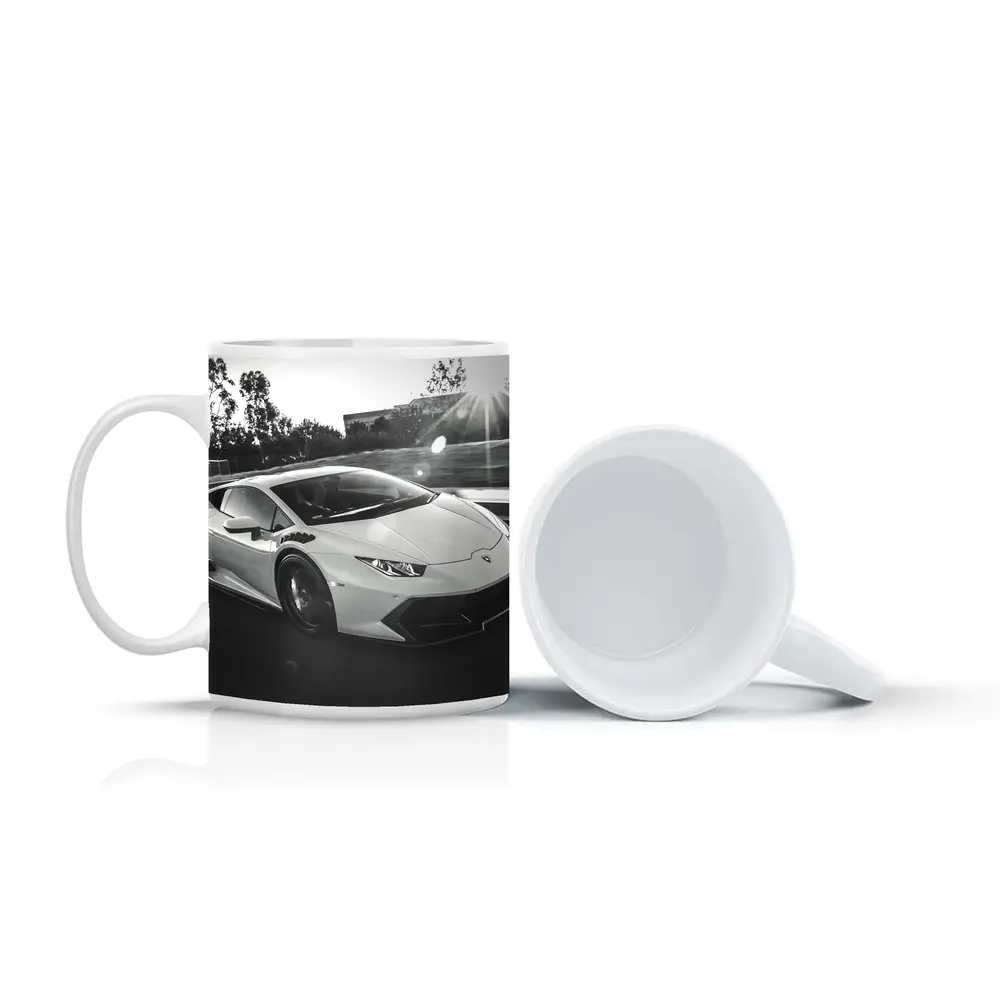 Lamborghini Huracan Racing on Open Road – Mugs
