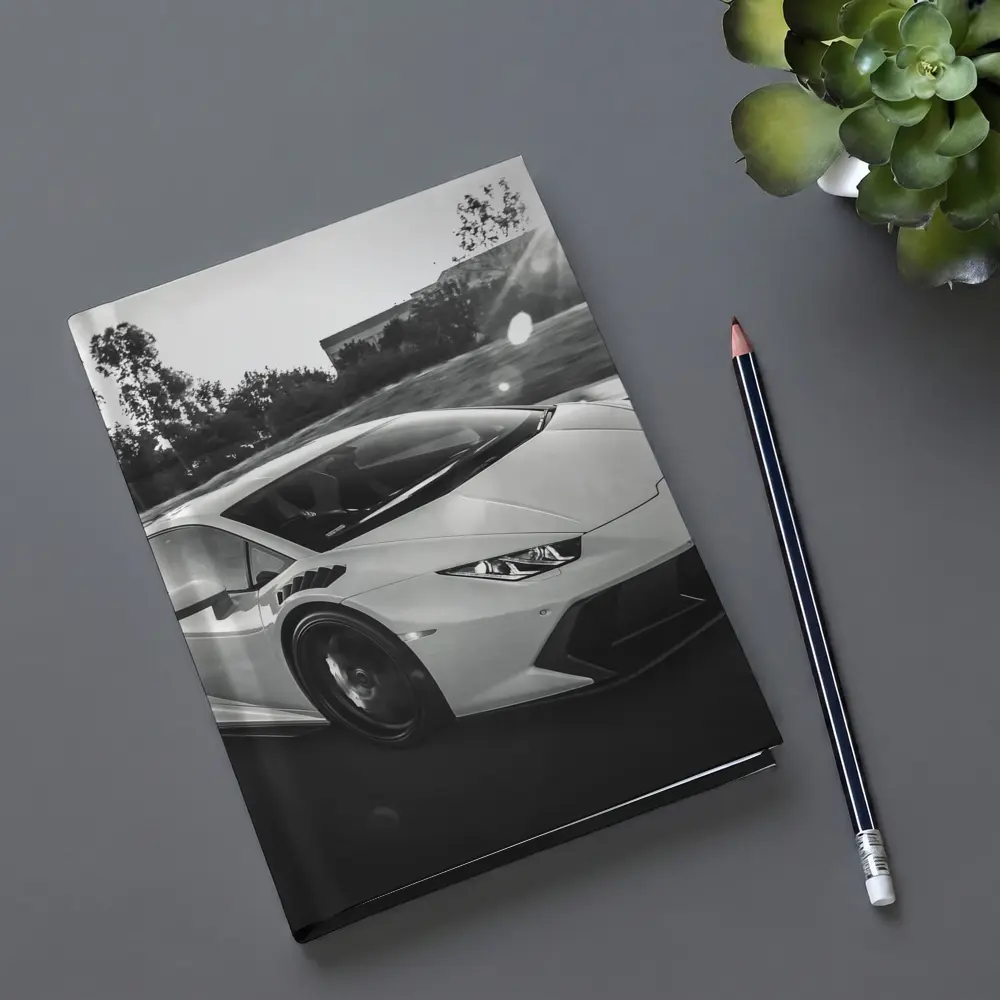 Lamborghini Huracan Racing on Open Road – Notebooks
