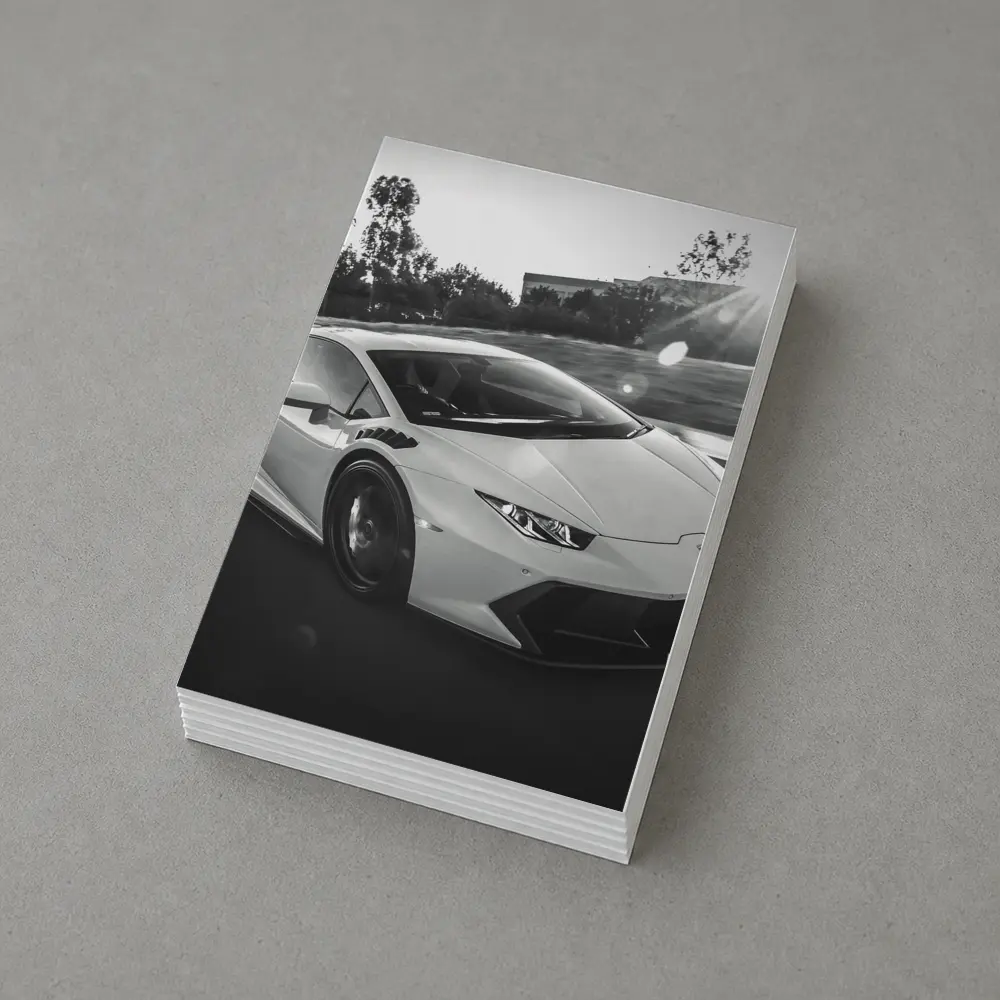 Lamborghini Huracan Racing on Open Road – Postcards