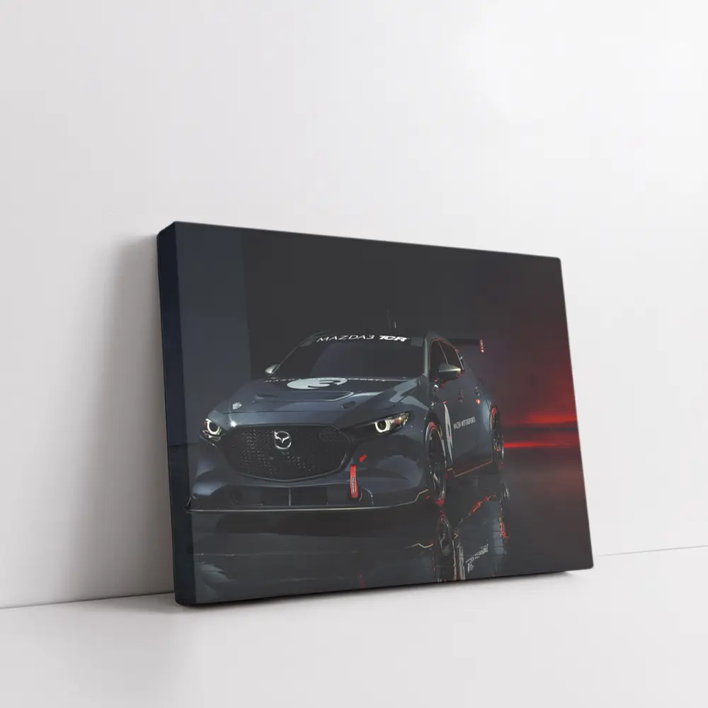 Mazda3 TCR Race Car Dark Studio – Wall Art