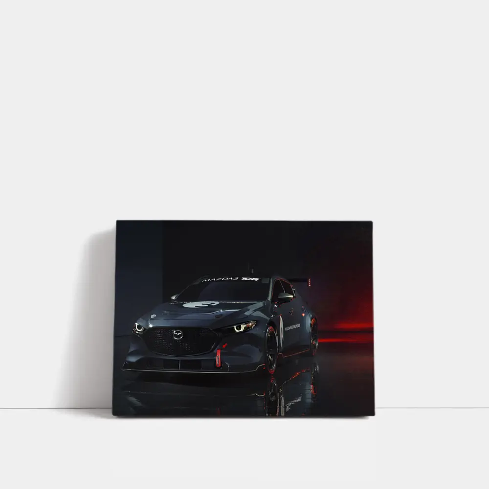 Mazda3 TCR Race Car Dark Studio – Wall Art