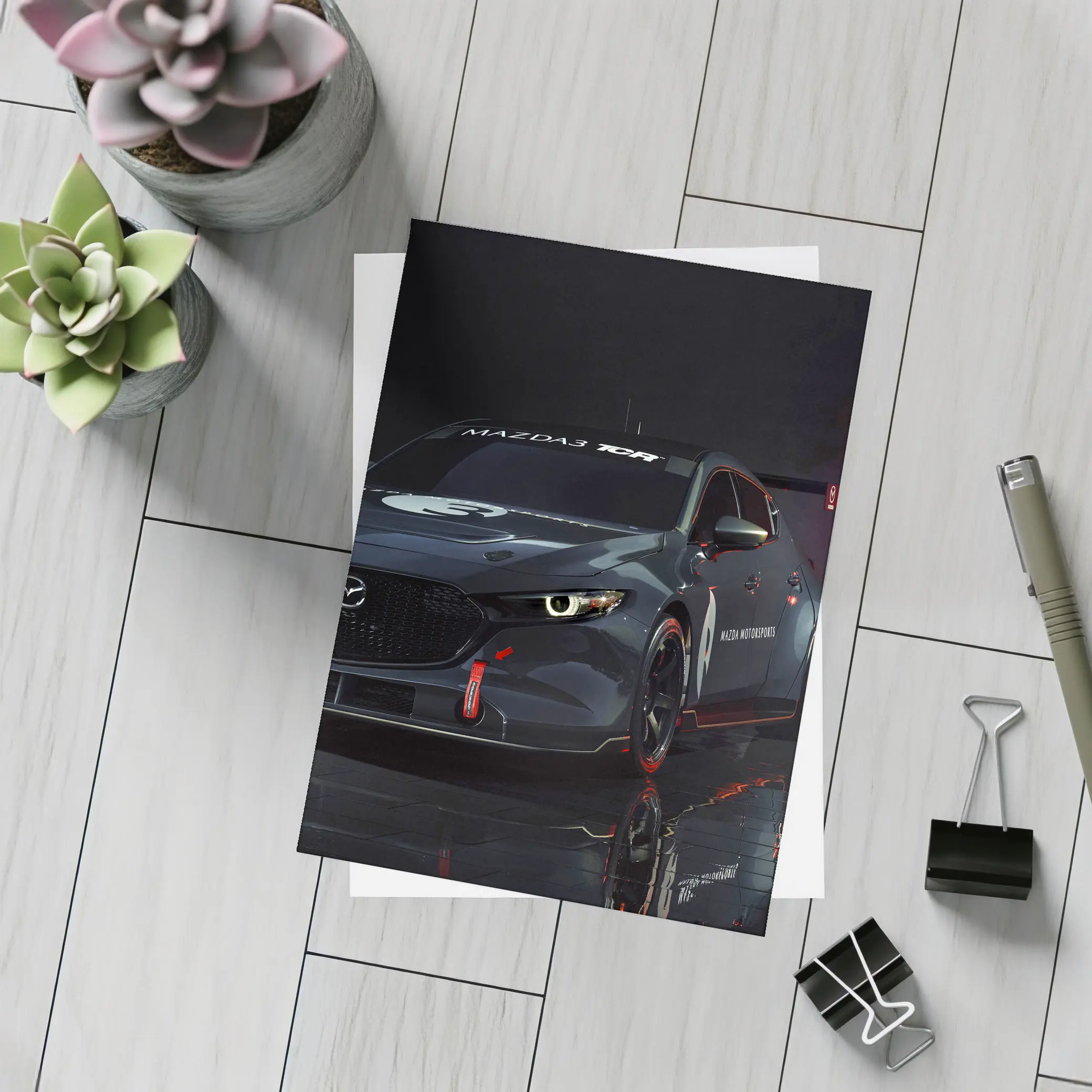 Mazda3 TCR Race Car Dark Studio – Postcards