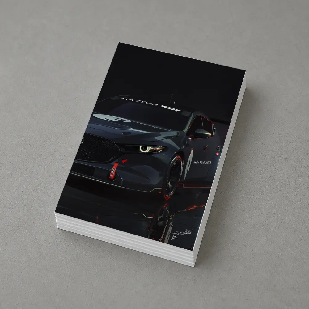 Mazda3 TCR Race Car Dark Studio – Postcards