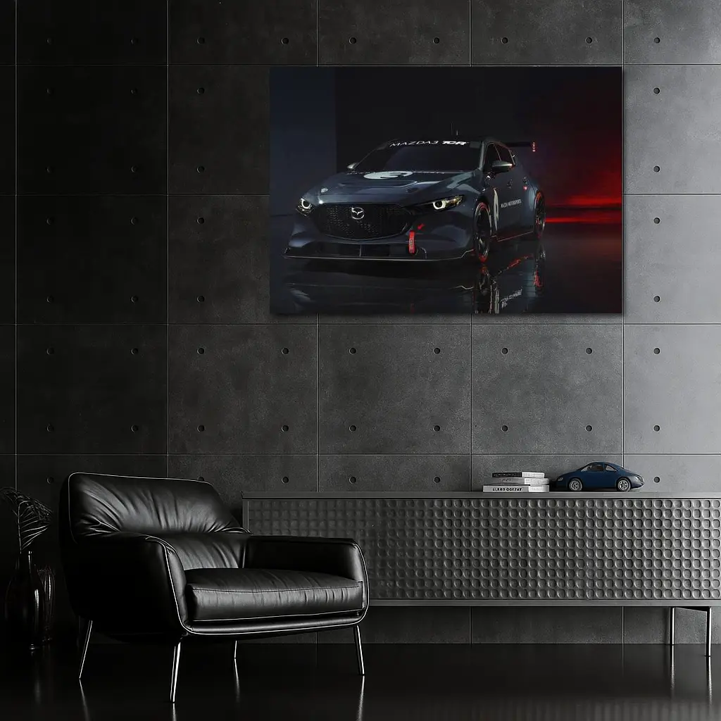 Mazda3 TCR Race Car Dark Studio – Wall Art