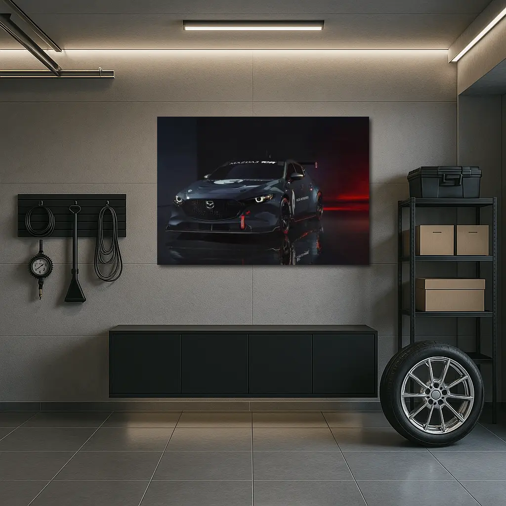 Mazda3 TCR Race Car Dark Studio – Wall Art