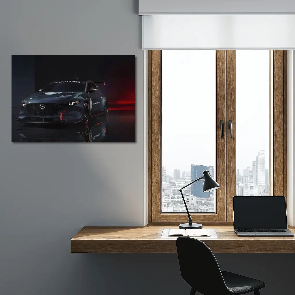 Mazda3 TCR Race Car Dark Studio – Wall Art