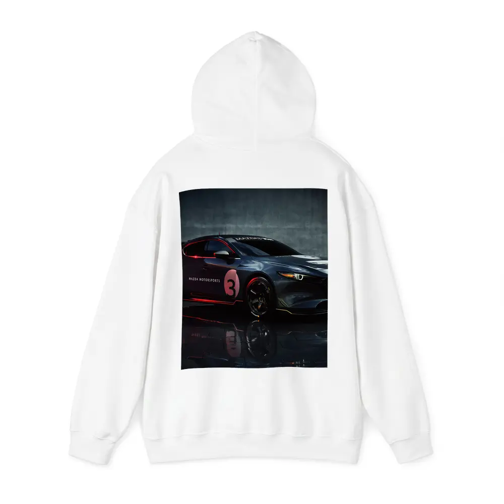 Mazda Three Motorsports Race Car Dark Studio – Hoodies