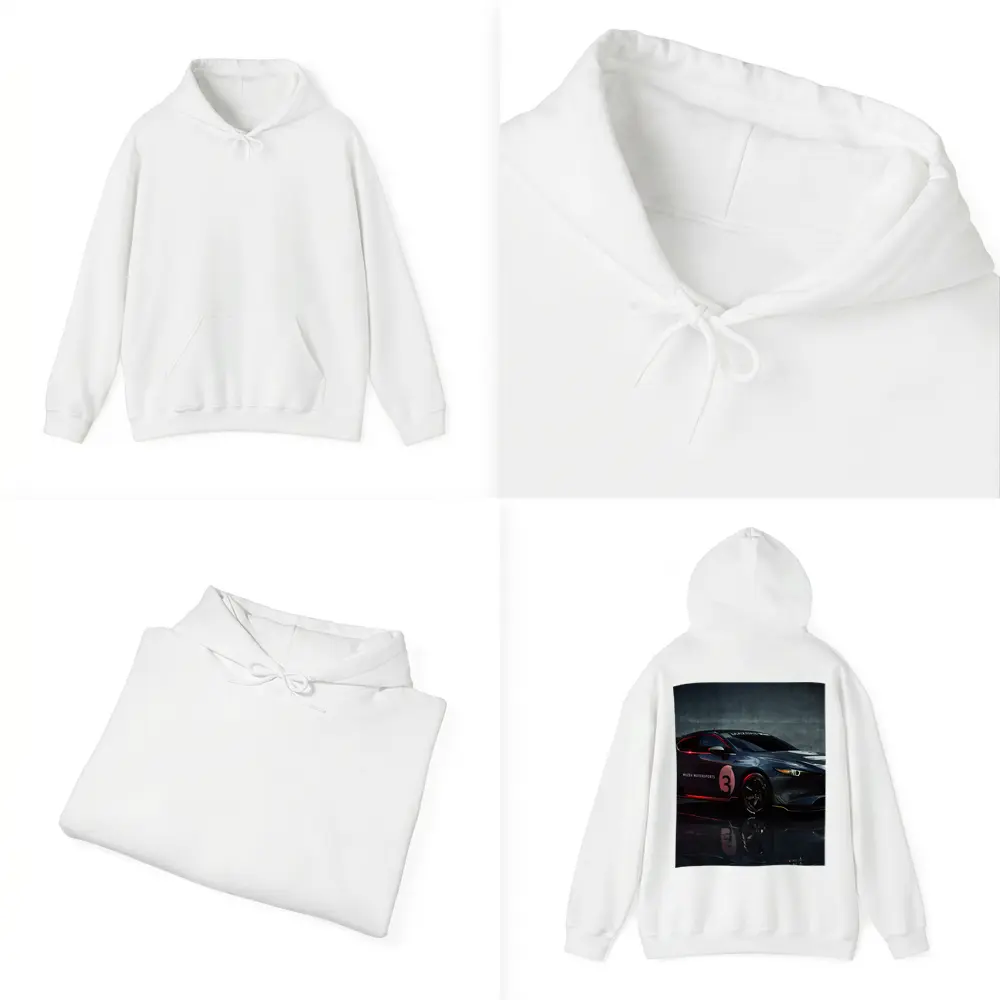 Mazda Three Motorsports Race Car Dark Studio – Hoodies
