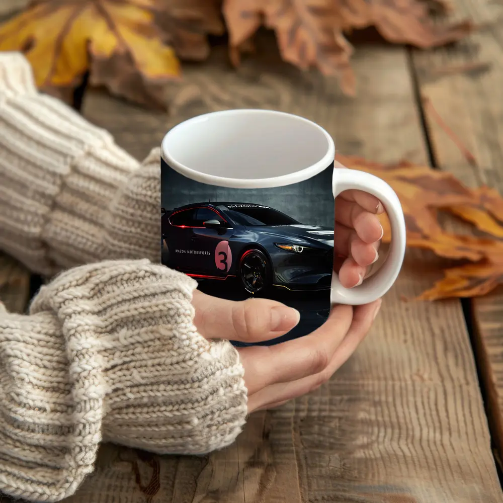 Mazda Three Motorsports Race Car Dark Studio – Mugs