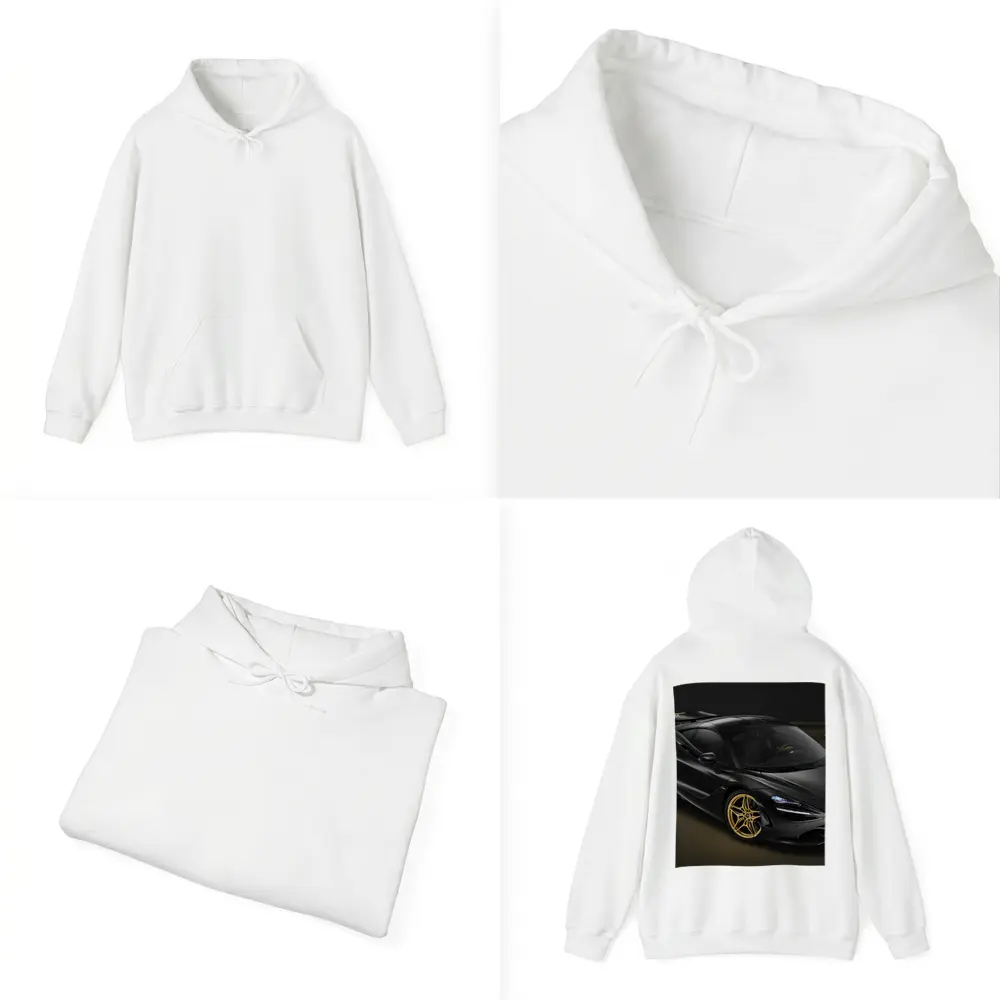 McLaren 720S Black Gold Dark Background – Hoodies