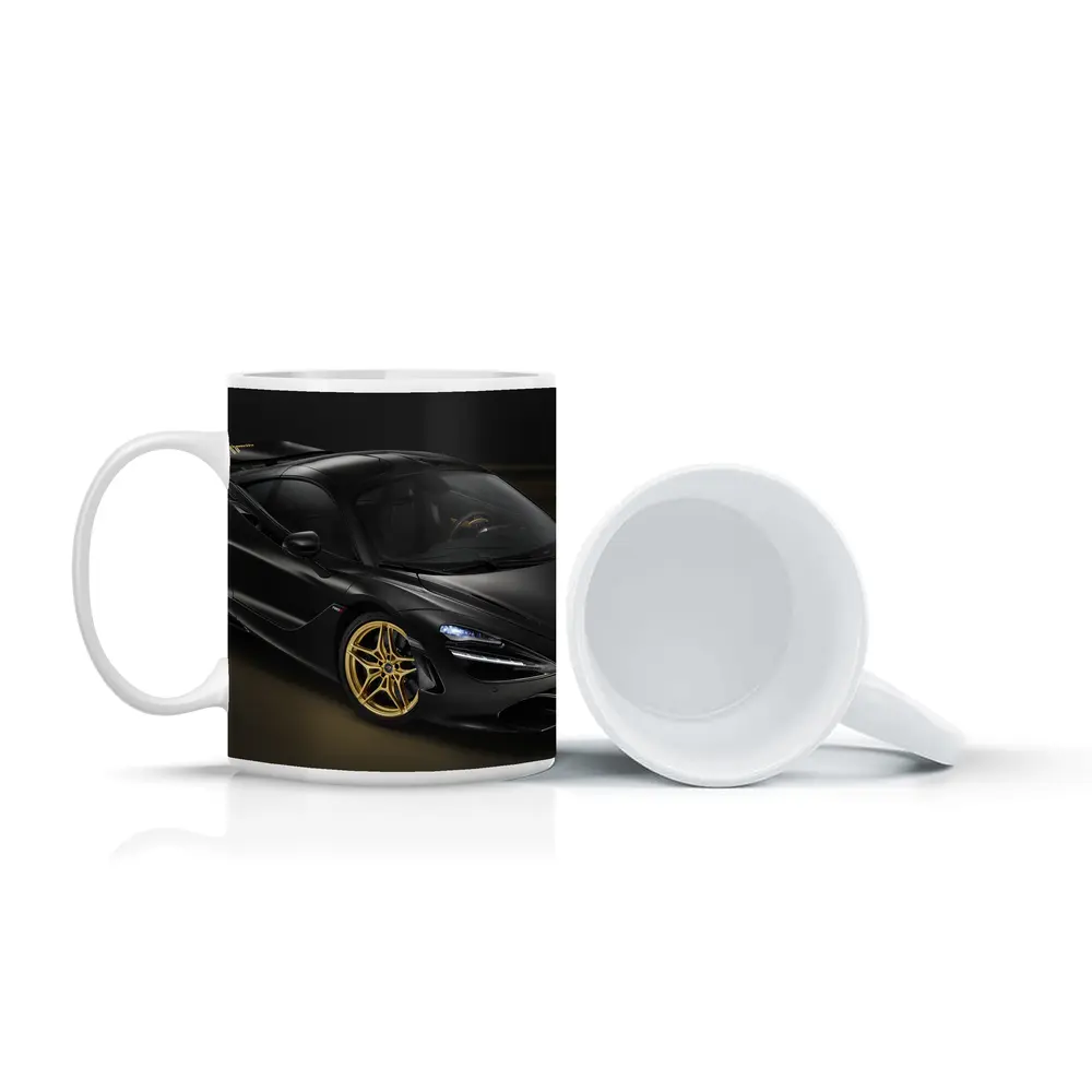 McLaren 720S Black Gold Dark Background – Mugs