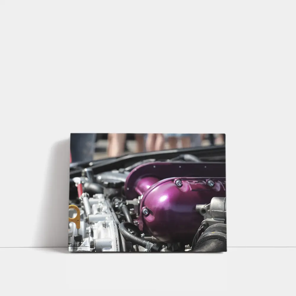 Purple Engine Bay Detail Car Show – Wall Art