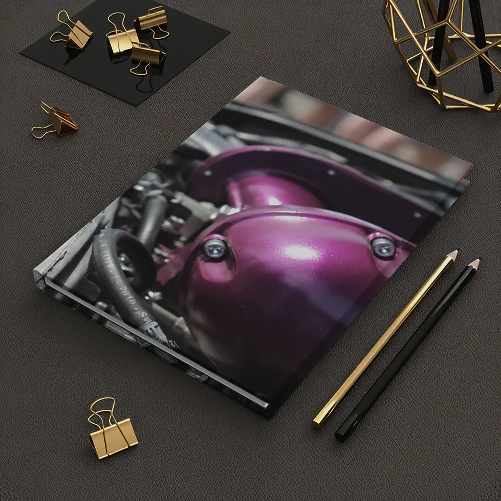 Purple Engine Bay Detail Car Show – Notebooks