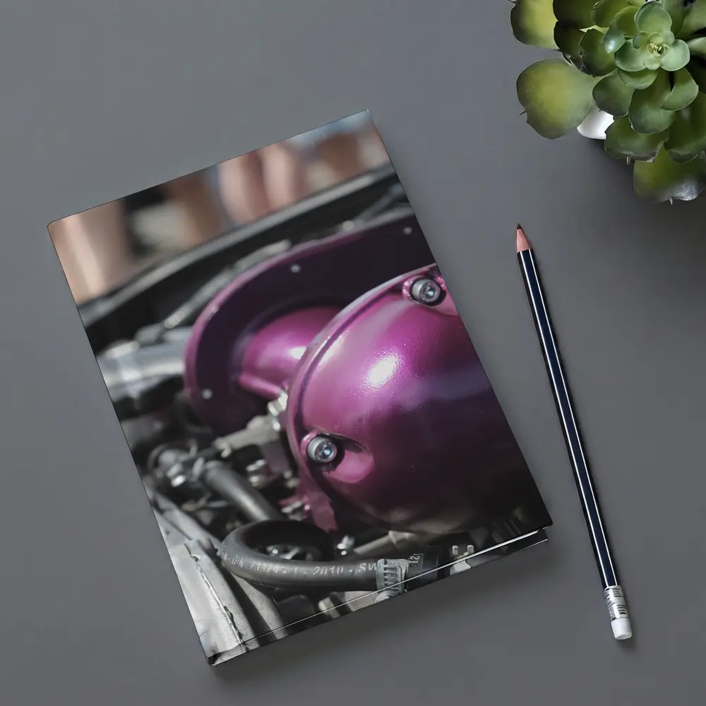Purple Engine Bay Detail Car Show – Notebooks