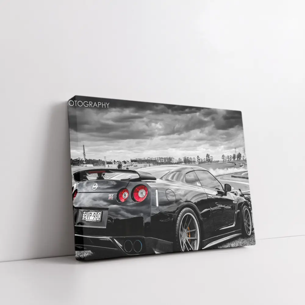 Nissan GT-R Black Track Day Racing – Wall Art