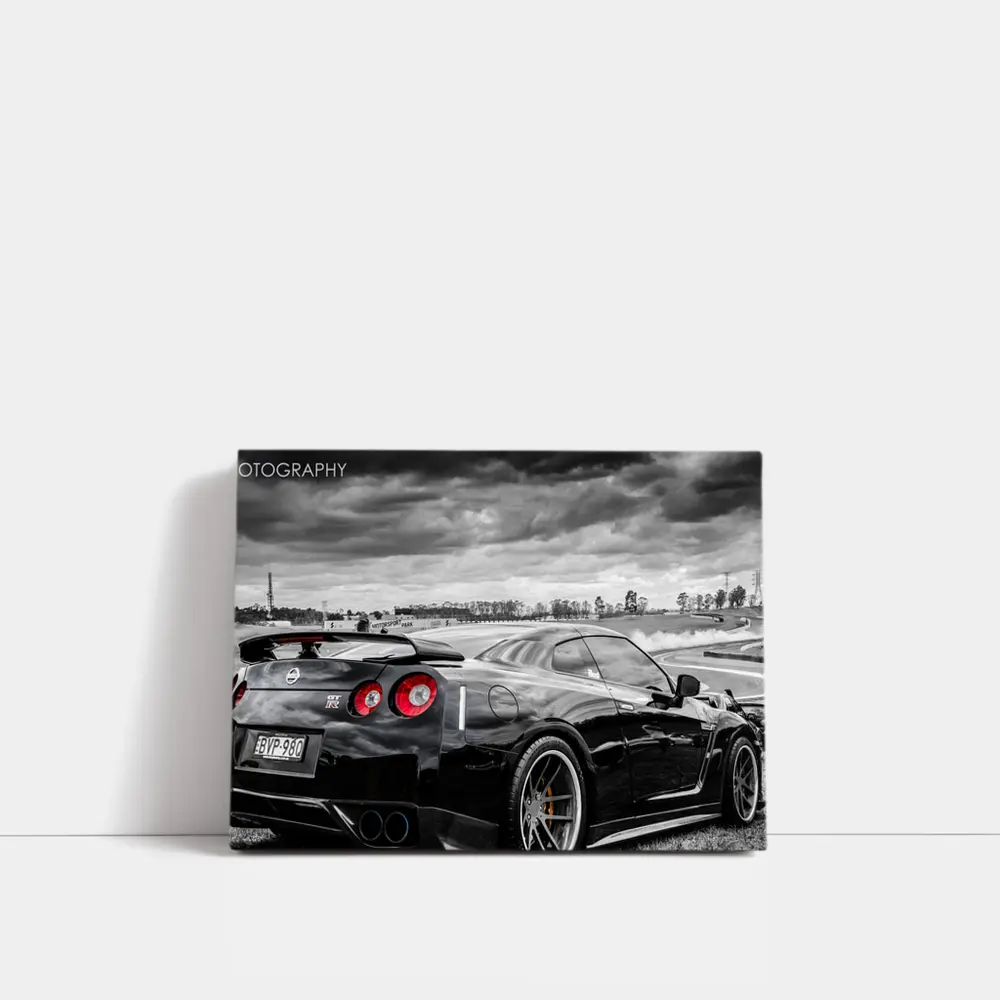 Nissan GT-R Black Track Day Racing – Wall Art