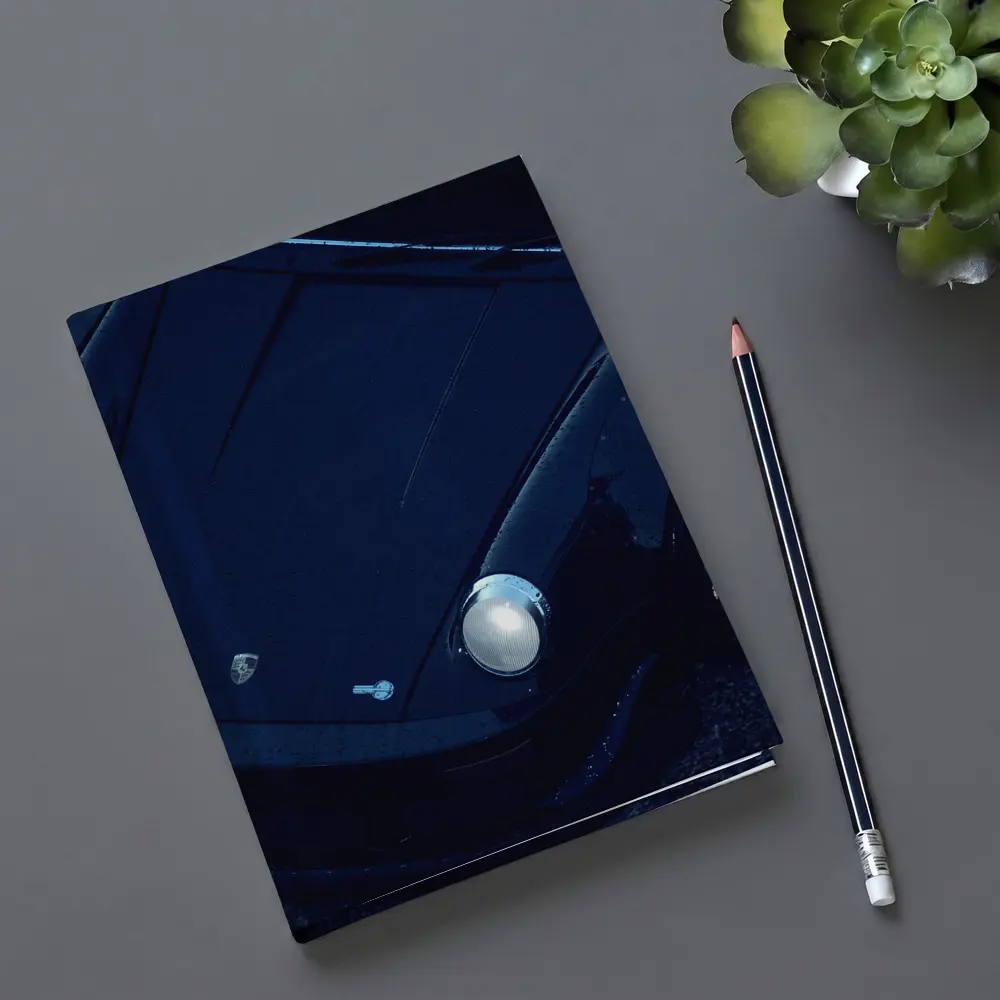 Porsche 911 Black Dark Wet Street – Notebooks