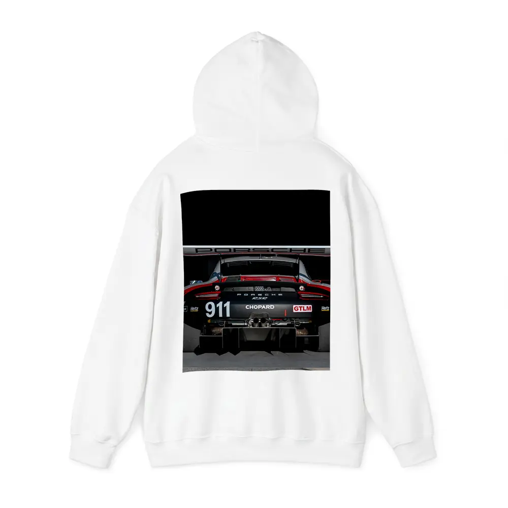 Porsche 911 RSR Race Car Black Background – Hoodies