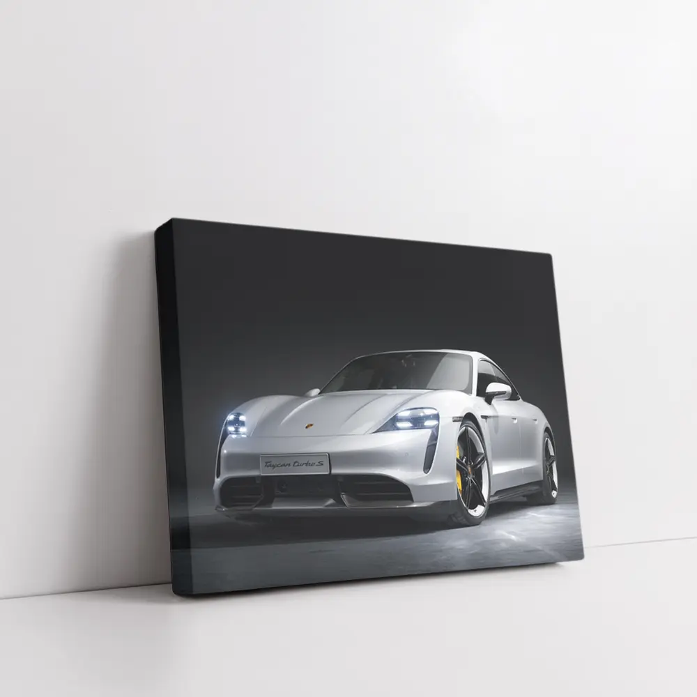 Porsche Taycan Turbo S Dark Studio – Wall Art