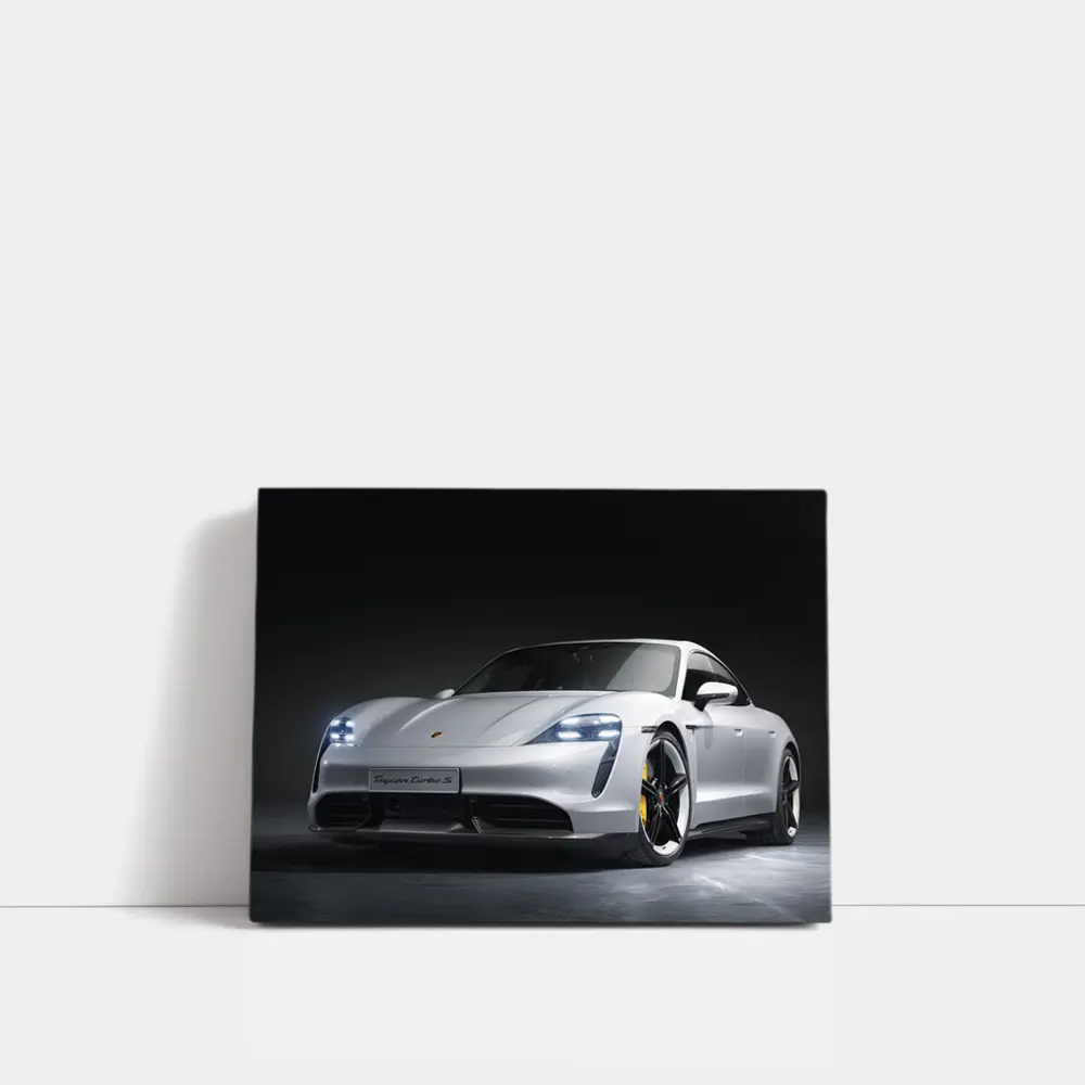 Porsche Taycan Turbo S Dark Studio – Wall Art